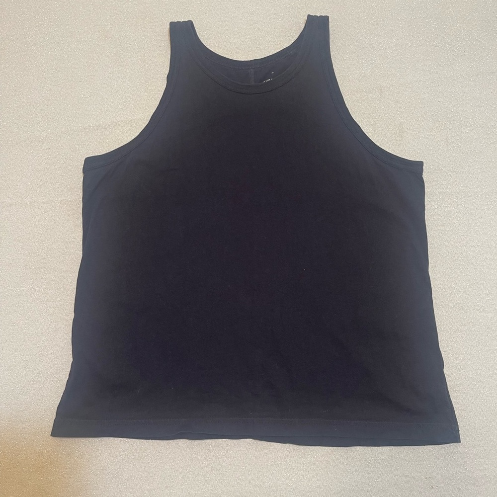 Everlane Cotton Tank Top Basics Size XL Bundle Of 2 Black & Grey - Picture 6 of 8